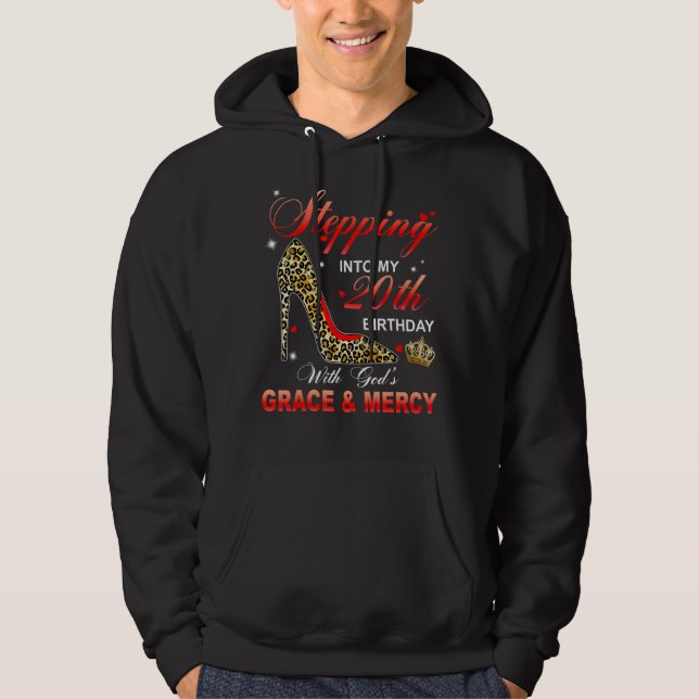 Sudadera Pasar a mi vigésimo cumpleaños con la gracia de Di (Anverso)