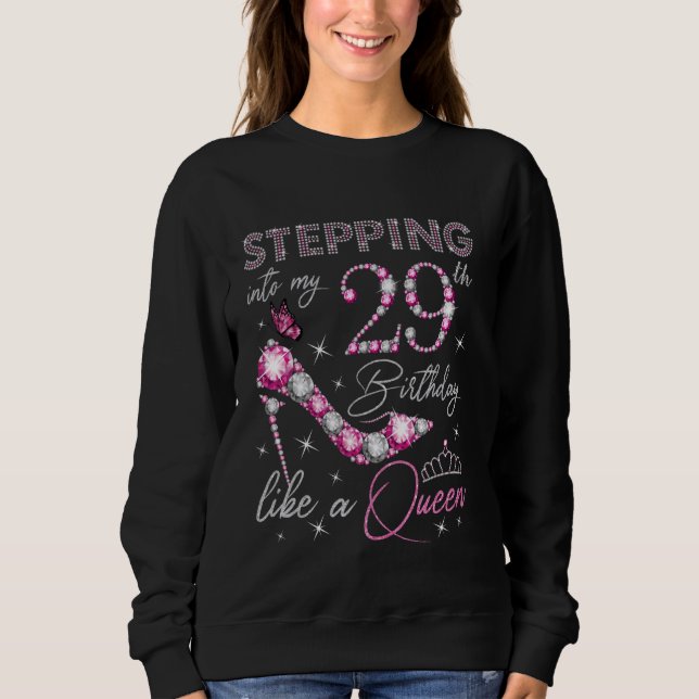 Sudadera Pasar a mi vigésimo noveno cumpleaños como un cump (Anverso)