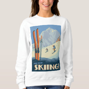 Sudadera Pasar el día esquiando la cosecha