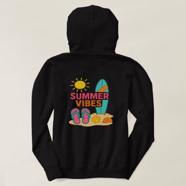 Sudadera Pasarán los días de playa (Reverso del diseño)