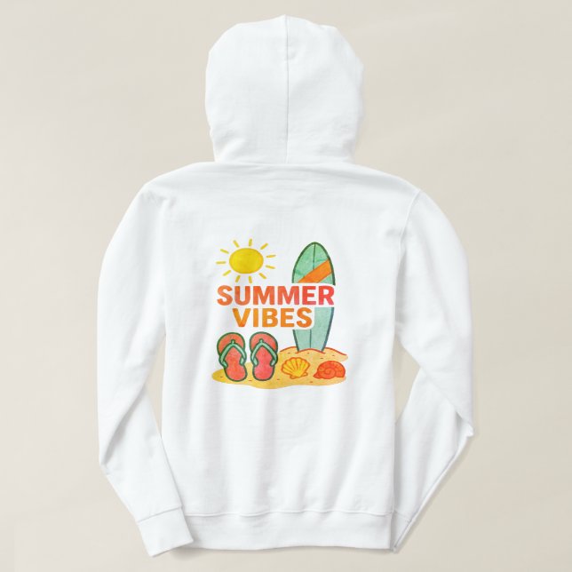 Sudadera Pasarán los días de playa (Reverso del diseño)