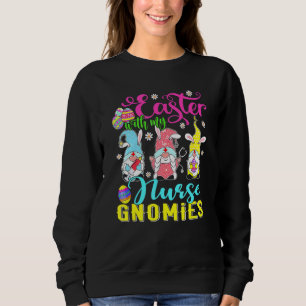 Sudadera Pascua con mi enfermera Gnomies Stethoscope Gnome 