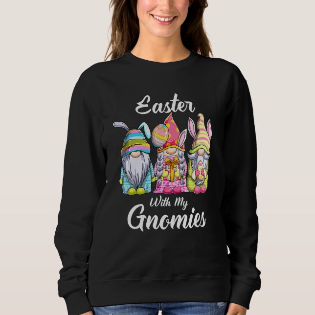 Sudadera Pascua Con Mis Gnomies Bonitos Gnomes De Pascua (Anverso)