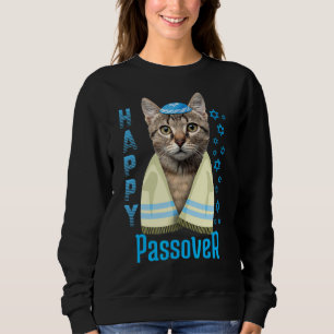 Sudadera Pascua Feliz Pascua Gato Seder Festividad Judía