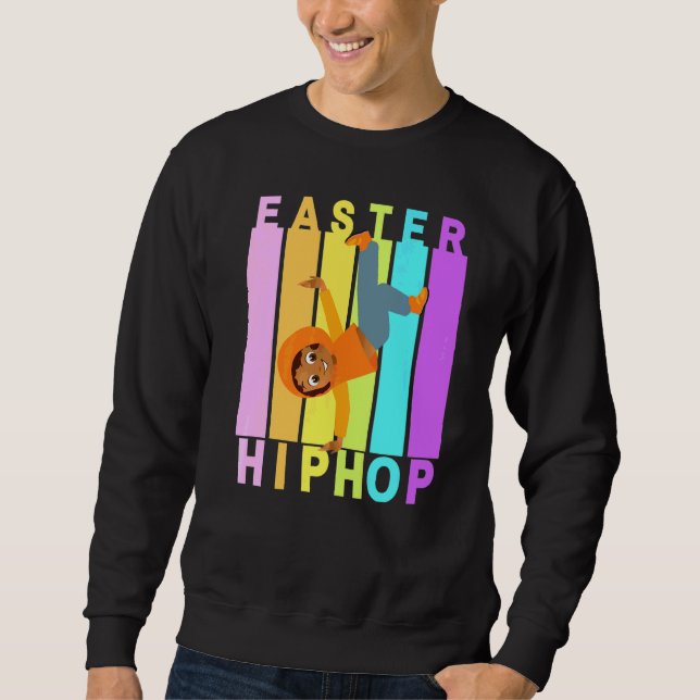 Sudadera Pascua Hip Hop Dance Love Dab Holiday Divertidos n (Anverso)