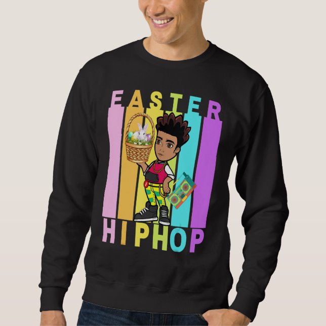 Sudadera Pascua Hip Hop Dance Love Dab Holiday Divertidos n (Anverso)
