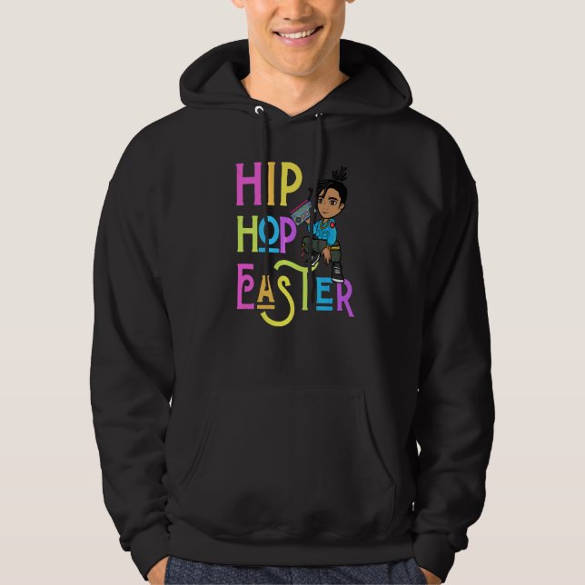 Sudadera Pascua Hip Hop Dance Love Dab Holiday Divertidos n (Anverso)
