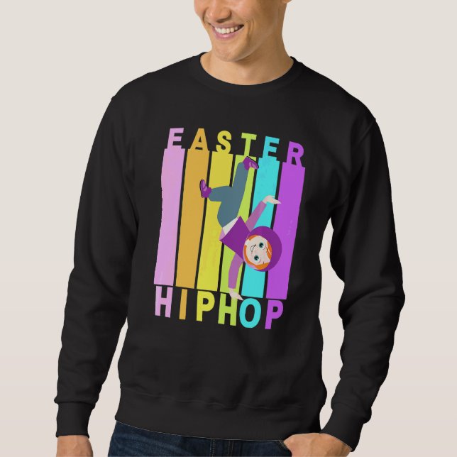 Sudadera Pascua Hip Hop Dance Love Dab Holiday Divertidos n (Anverso)
