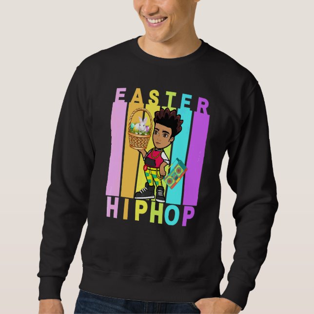 Sudadera Pascua Hip Hop Dance Love Dab Holiday Divertidos n (Anverso)