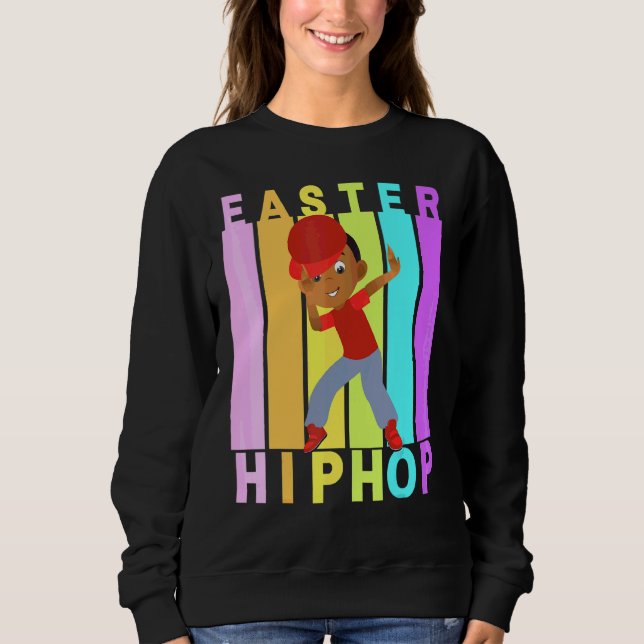 Sudadera Pascua Hip Hop Dance Love Dab Holiday Divertidos n (Anverso)