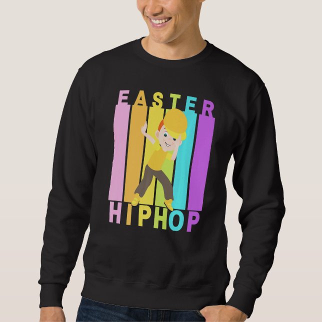 Sudadera Pascua Hip Hop Dance Love Dab Holiday Divertidos n (Anverso)