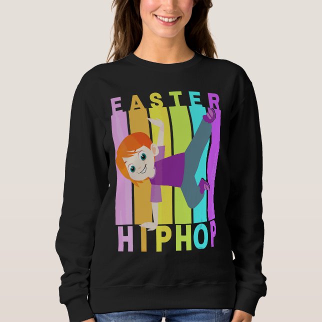 Sudadera Pascua Hip Hop Dance Love Dab Holiday Divertidos n (Anverso)