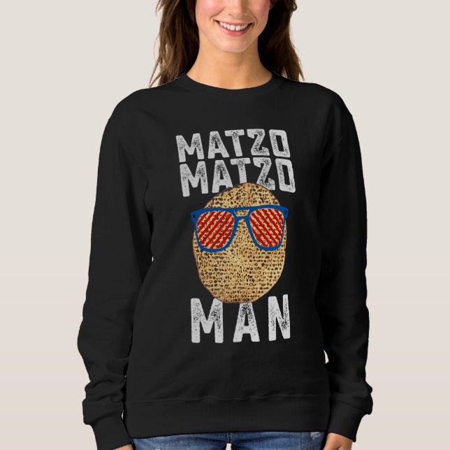 Sudadera Pascua Matzo Matzo Hombres Vacaciones Judías Pesac (Anverso)