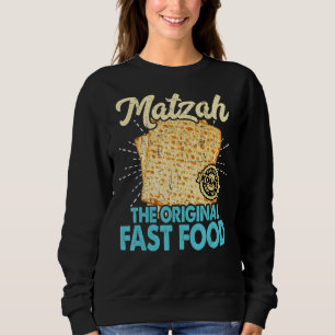 Sudadera Pascua Passover Matzah Fast Food Seder