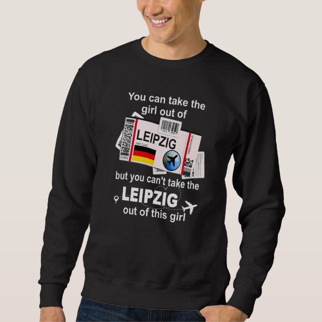 Sudadera Pase de embarque de Leipzig - Chica de Leipzig - L (Anverso)