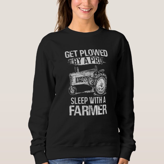 Sudadera Pase El Sueño Con Un Fa De Tractor De Agricultores (Anverso)