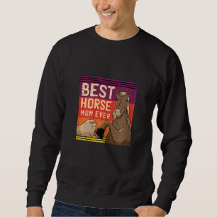 Sudadera Paseo a Caballo para Mujeres Mejor Mamá Equina Equ