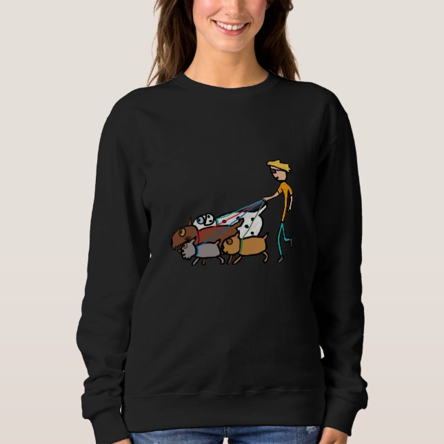 Sudadera Paseo de perros (Anverso)
