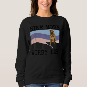 Sudadera Paseo de Shar Pei chino Preocúpate menos gráfico H