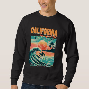 Sudadera Paseo de surf de California Montar la ola para cal
