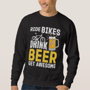 Sudadera Paseo en bicicleta Beer Cerveza Alarmante