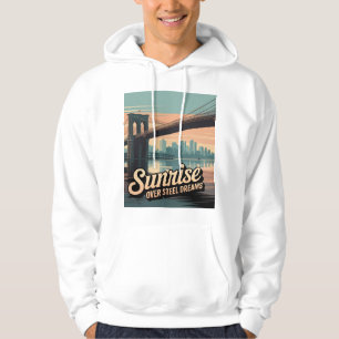 Sudadera Paseo matutino por el puente de Brooklyn