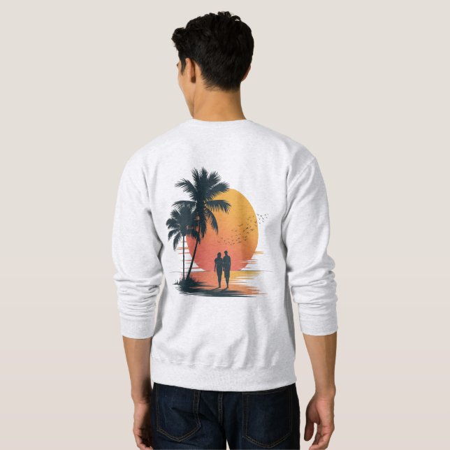 Sudadera Paseo Romántico al Atardecer (Reverso completo)