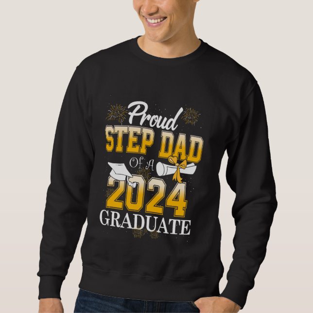 Sudadera Paso orgulloso papá de una clase de graduados 2025 (Anverso)