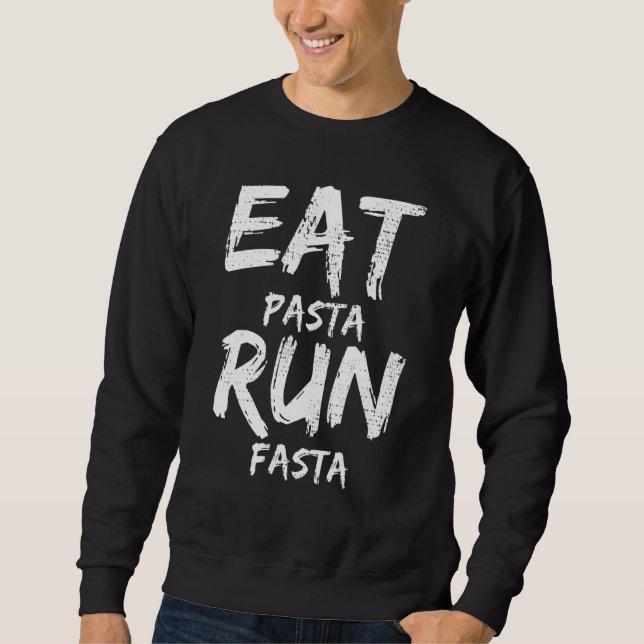 Sudadera Pasta corriendo vintage (Anverso)