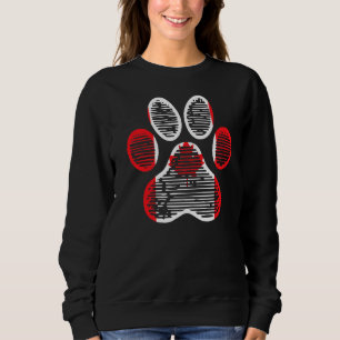 Sudadera Pasta de perro con hoja de arce Bandera canadiense