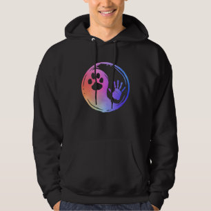 Sudadera Pasta de perro de gato imprime papel de impresión 