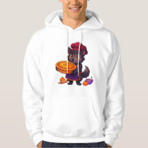 Pastel de calabaza de chef hombre lobo Halloween