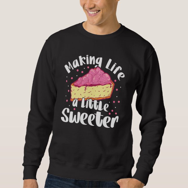 Sudadera Pastel De Donas De Panadería Making Life A Little  (Anverso)