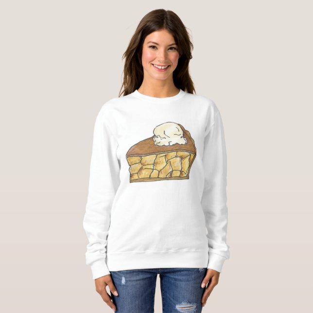 Sudadera Pastel de postre de Apple Pie a la Mode Slice (Anverso completo)