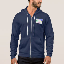 Sudadera Pastel Galaxies Impressionist Men's Zip-Up Hoodie