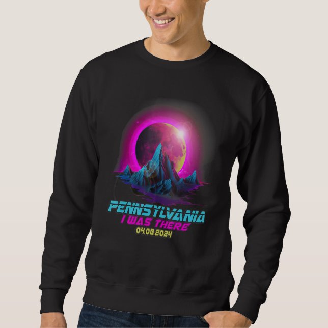 Sudadera Pastel Goth Vaporwave Total Solar Eclipse 2024 Pen (Anverso)