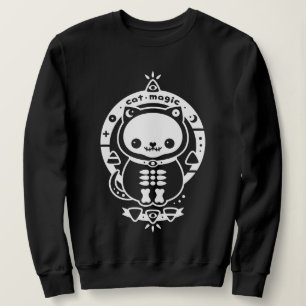 Sudadera Pastel Gótico Gato Magia