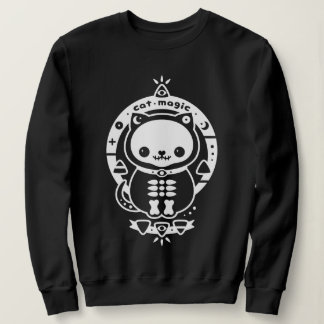 Sudadera Pastel Gótico Gato Magia