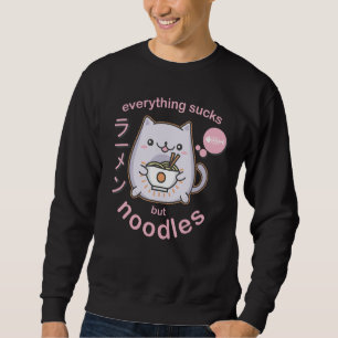 Sudadera Pastel Gótico Ramen Noodle Cat - Regalo