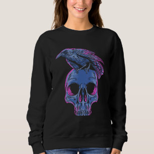 Sudadera Pastel Gótico Raven Crow Sobre El Punk Emo Cúlico