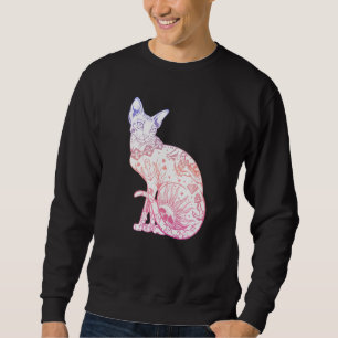 Sudadera Pastel Gótico Sphynx Cat Kitten Wicca Witch Tattoo