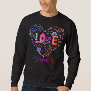 Sudadera Pastel Heart Love Caregiver Herramientas Médicas S