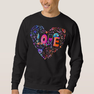 Sudadera Pastel Heart Love Enfermeras Herramientas Médicas