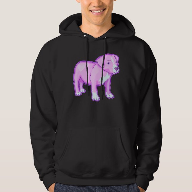 Sudadera Pastel Pitbull Purple (Anverso)
