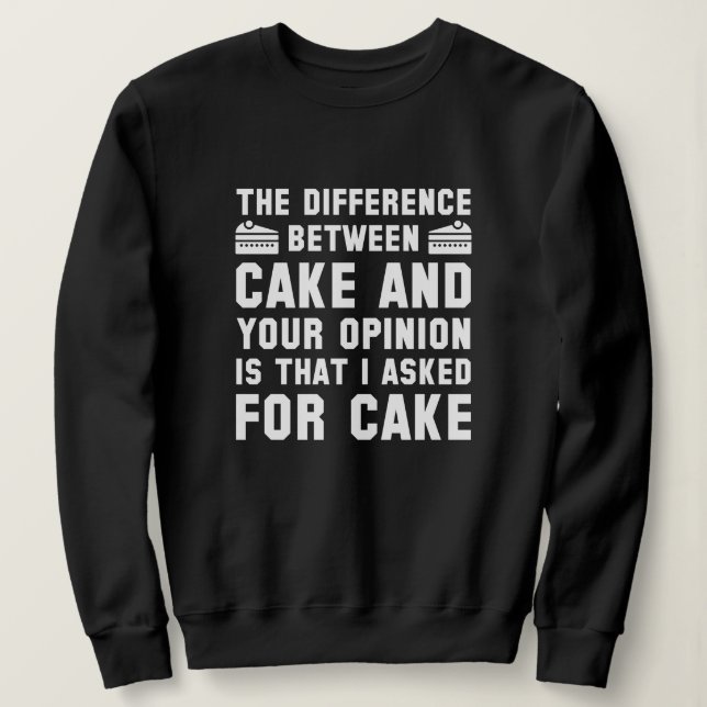 Sudadera Pastel Y Tu Opinión (Anverso del diseño)