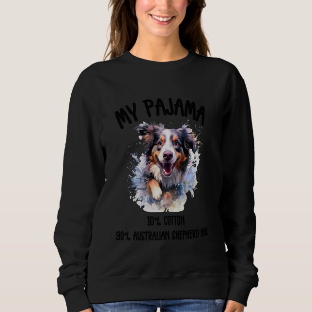 Sudadera Pastor Adorable Australiano - Diseño de Perro para (Anverso)