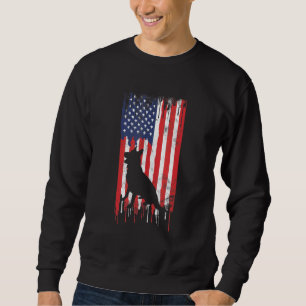 Sudadera Pastor Alemán 4 De Julio Patriótico Estadounidense
