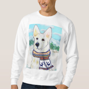 Sudadera Pastor Alemán Blanco
