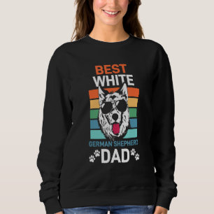 Sudadera Pastor Alemán Blanco Papá Gsd Perro
