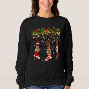 Sudadera Pastor Alemán En Sock Xmas Reindeer Santa Elf Do